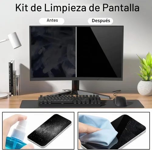 Vista 3 de Spray limpiador de pantalla de automóvil, kit de limpieza de niebla táctil walrfid para CD Disco DVD VCD, limpiador de pantalla para televisor