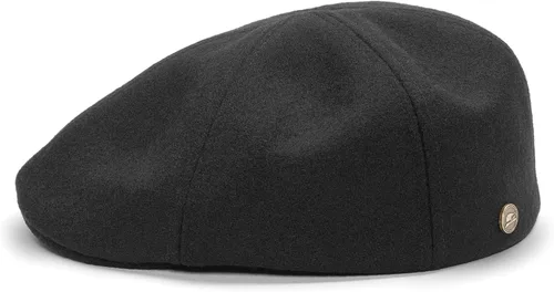 Vista 6 de Sterkowski Rusty Gorra plana 100% lana para hombres y mujeres Clásico cálido 6 paneles Duckbill Azul marino