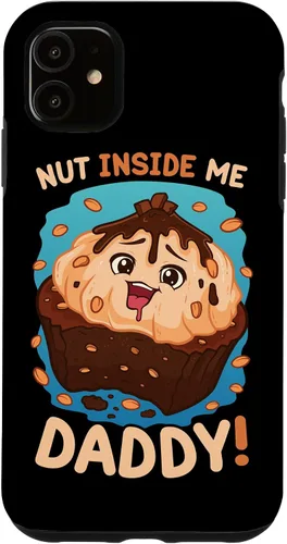 Vista 8 de Funda divertida para iPhone 13 Pro con diseño de tuerca de juego sucio Inside Me Daddy para mujer