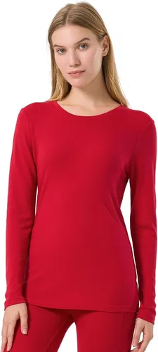Vista 11 de 100% lana merino capa base mujer suave térmica manga larga camisa diaria Crema natural