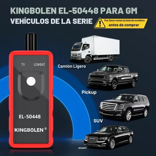 Vista 3 de KINGBOLEN EL-50448 herramienta de aprendizaje TPMS para el sistema de monitoreo de presión de neumáticos automático de GM, herramienta de activación