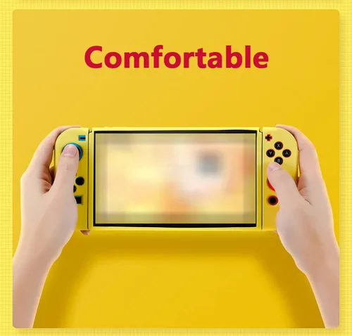 Vista 3 de Genshin Impact - Funda protectora suave para Nintendo SwitchSwitch LiteSwitch OLED con tapas de agarre para el pulgar, película templada Switch Lite