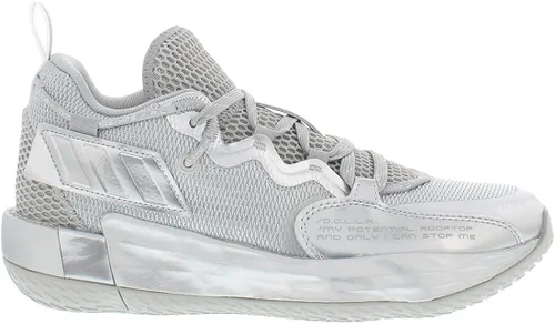 Vista 4 de adidas Dame 7 - Tenis de baloncesto extendidos, BlancoNegro