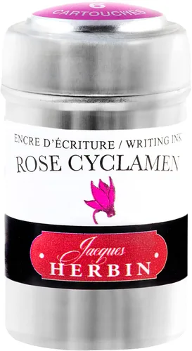 Vista 24 de Tinta para pluma estilográfica Herbin - 1 lata de 6 cartuchos - Larmes de Cassis