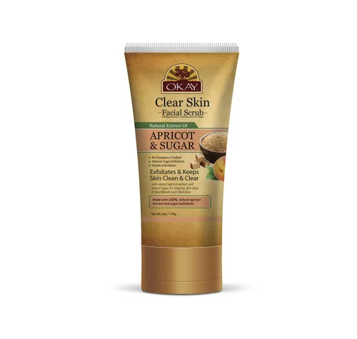 Vista 13 de OKAY Oil Control Exfoliante facial – Exfoliante facial, exfoliante facial para mujeres y hombres, hidratante e iluminador, deja la piel suave