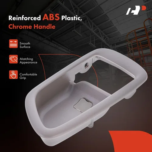 Vista 3 de A-Premium Bisel de manija de puerta interior del lado del conductor delantero o trasero izquierdo compatible con Toyota Tundra 2004-2006 Crew Cab