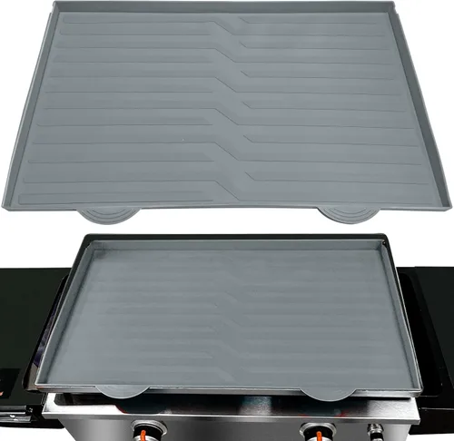 Vista 7 de Tapete de silicona para plancha Blackstone, resistente de grado alimenticio, protege la plancha de roedores, insectos, desechos y óxido, cubierta