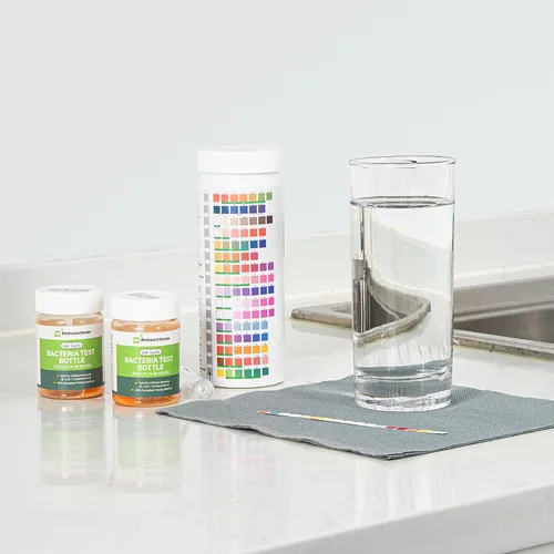 Vista 13 de Restaurantware Kit de prueba de agua multiuso instantáneo de 100 unidades, 17 en 1, 2 pruebas de bacterias, para agua de grifo y pozo, tiras