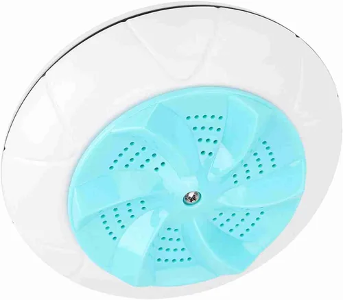 Vista 8 de Mini lavadora portátil Turbo para viajes de lavandería doméstica (verde)