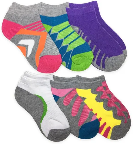Vista 3 de Jefferies Socks Big Tech Sport - Calcetines de corte bajo para niña, paquete de 6