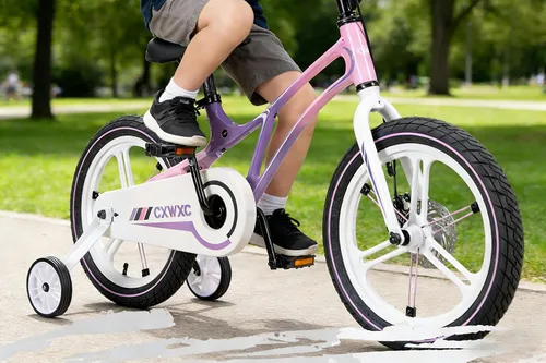 Vista 3 de CXWXC Bicicleta para niños de 14, 16, 18 pulgadas, bicicleta para niños y niñas de 3 a 9 años, bicicletas ligeras de una sola velocidad con rueda