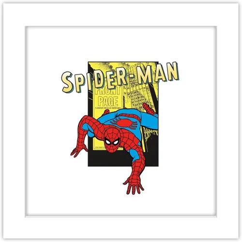 Vista 10 de Trends International Gallery Pops Marvel Spider-Man - Póster de pared retro Spotlight Daily Bugle para pared, 12.00 x 12.00 pulgadas, versión
