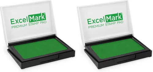 Vista 19 de ExcelMark - Almohadilla de tinta para sellos de goma 1-7/8 por 3-1/8 pulgadas - Negro