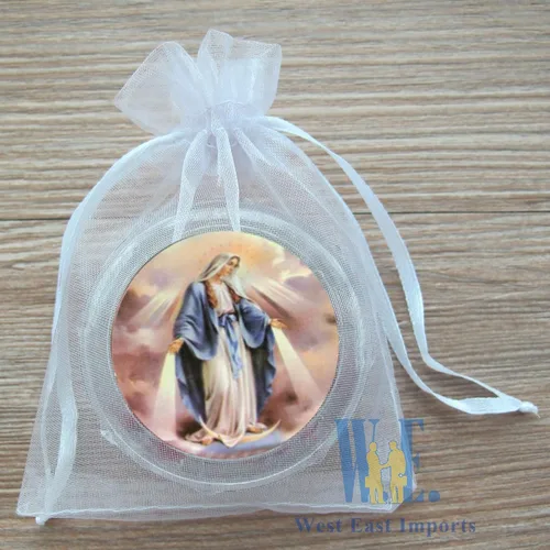 Vista 5 de 12 piezas de Rosario aromático milagroso Nuestra Señora de Gracia Rosario Religioso Regalos Regalos de Madera Rosario Collar en caja de regalo Bolsa