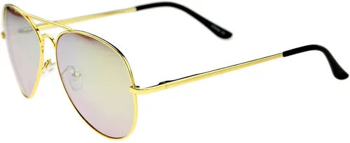 Vista 4 de zeroUV - Gafas de sol de aviador con espejo espejo completo y lente de espejo