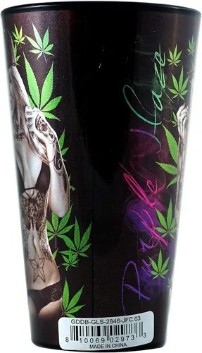 Vista 4 de Get Down Art Purple Haze Art - Vaso de pinta (16 onzas)