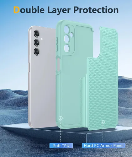 Vista 164 de FNTCASE Funda para iPhone 17 Pro: Fundas delgadas translúcidas de color azul claro compatibles con MagSafe, protección completa de la cámara