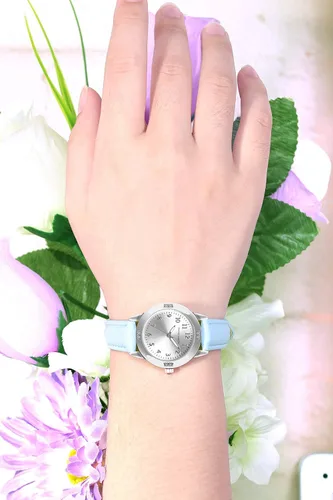 Vista 7 de Women's Leather Band Quartz Movement Waterproof Business Classic Analog Watch with Genuine Leather Stainless Steel Band Elegant Ladies Watch