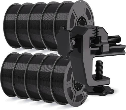Vista 17 de Paquete de filamento PLA para impresora 3D, 22.0 lbs, 1.181-11.811 in/s para Bambu Lab AMS, AMS Lite