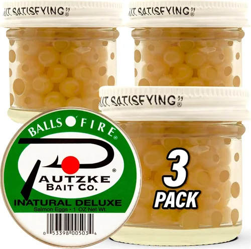 Vista 21 de Pautzke Balls O' Fire - Cebo para huevos de salmón 3-Etiqueta verde