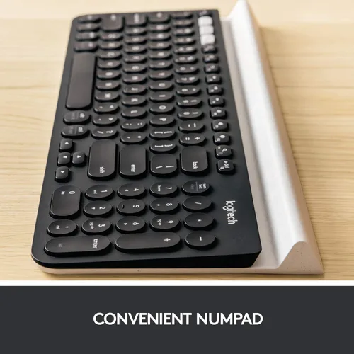 Vista 9 de Logitech Teclado inalámbrico multidispositivo K780 con base incorporada