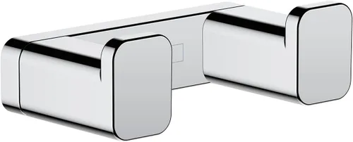 Vista 5 de hansgrohe AddStoris 41755340 - Accesorios de doble gancho en cromo negro cepillado de 1 pulgada
