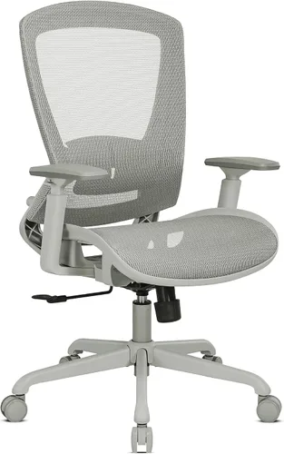Vista 15 de ELABEST Silla de oficina de malla, silla de escritorio ergonómica para computadora, silla de tarea resistente - Soporte lumbar y reposabrazos