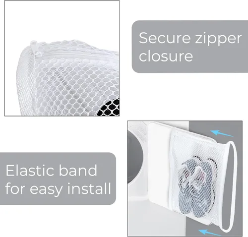 Vista 6 de Smart Design - Bolsa para lavado con asa, para ropa, deportes y lavandería- para la organización del hogar