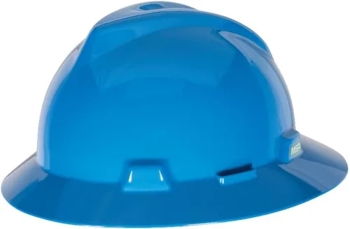 Vista 31 de MSA V-Gard Casco de Ala Completa con Suspensión - Carcasa de Polietileno, Protección Superior contra Impactos y Correas de Corona Autoajustables