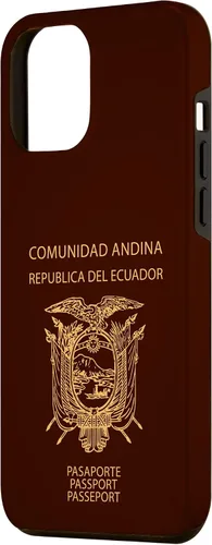 Vista 2 de Funda para iPhone 12 Pro Max Ecuador, pasaporte de Ecuador, bandera de Ecuador
