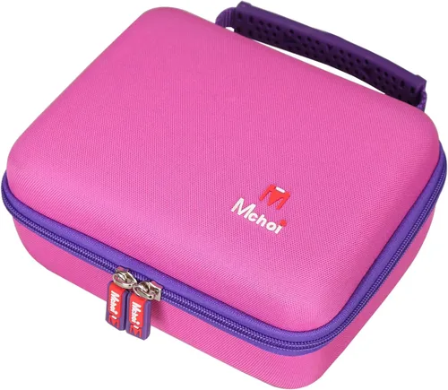 Vista 5 de Estuche de transporte de almacenamiento compatible con el juego de letras magnéticas Leapfrog Fridge Phonics, rosa, solo funda