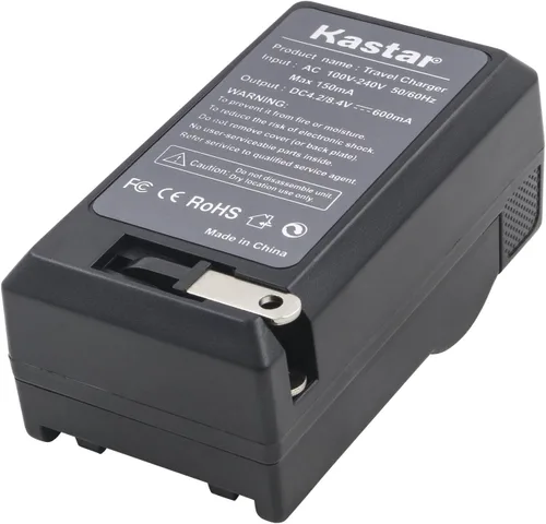 Vista 2 de Kastar Cargador de viaje para Canon BP-827, Canon VIXIA HF10 HF11 HF20 HF21 HF100 HF200 HF G10 HF M30 M31 M32 HF M40 HF M41 HF M300 HF M400 HF SF 10