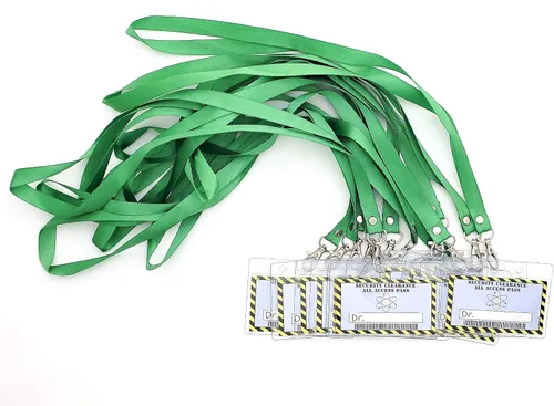 Vista 4 de Paquete de 12 cordones para niños, paquete de 12 decoraciones de suministros para fiestas temáticas de científicos locos, etiqueta personalizada