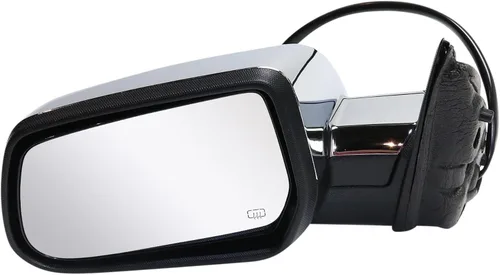 Vista 65 de Kool Vue - Espejo calefactable izquierdo para Chevrolet Silverado 1500 GMC Sierra 1500 2007-2013 plegable eléctrico con luz de señal y lámpara