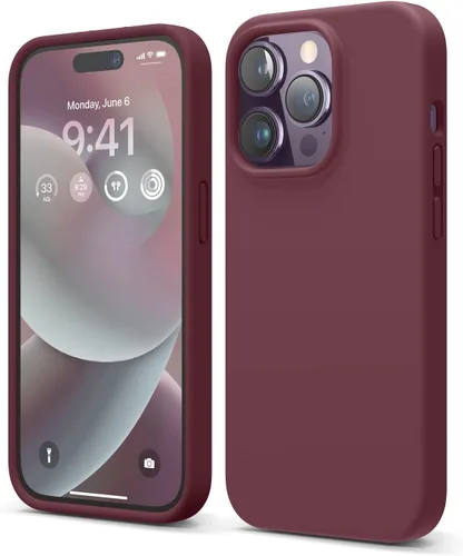 Vista 23 de elago Compatible con Funda para iPhone 14 Pro, Funda de Silicona Líquida, Cubierta Protectora de Cuerpo Completo, A Prueba de Golpes, Funda Delgada