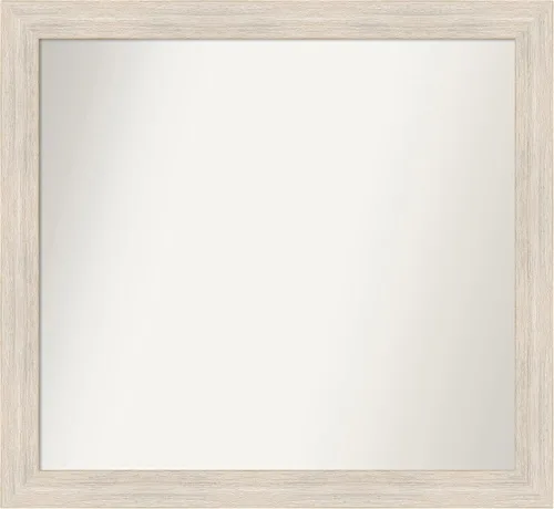 Vista 539 de Amanti Art Espejo personalizado, espejo de baño estrecho Alexandria White Wash, espejo de pared o espejo de tocador de baño sobre el fregadero