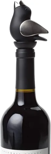 Vista 2 de Vertedor de vino - Negro y cromado