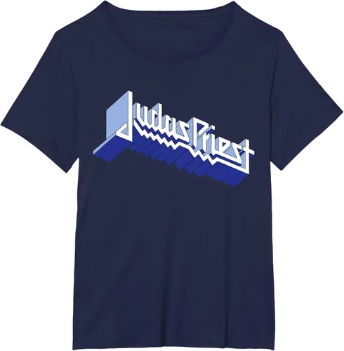 Vista 13 de Judas Priest - Camiseta con logotipo de Defender, Negro