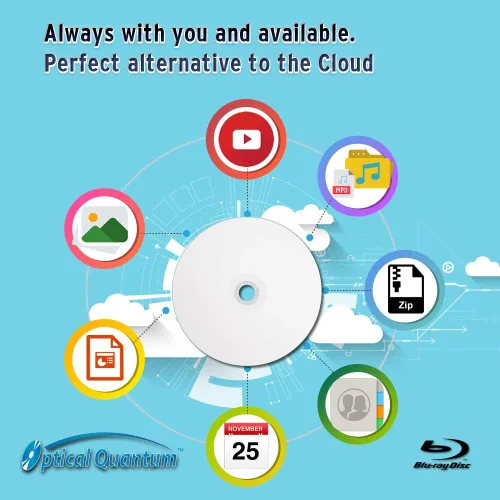 Vista 5 de 6X 25GB BD-R Blu-ray Disco en blanco Hub de inyección de tinta blanca imprimible - 25 discos