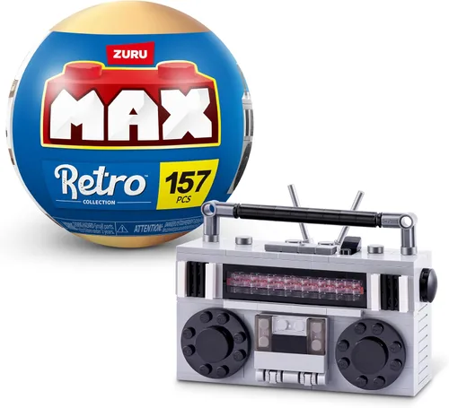 Vista 9 de ZURU MAX - Ladrillos de construcción retro prémium (máquina de arcade) juguete coleccionable de desembalaje