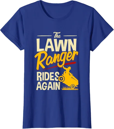 Vista 40 de The Lawn Ranger Rides Again - Camiseta de corte de césped Azul Marino