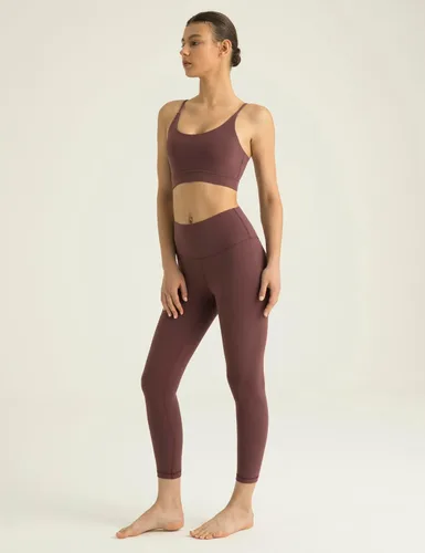 Vista 4 de Colorfulkoala Dreamlux - Sujetadores deportivos con tiras y lazo para mujer, diseño de impacto ligero, para entrenamiento y yoga