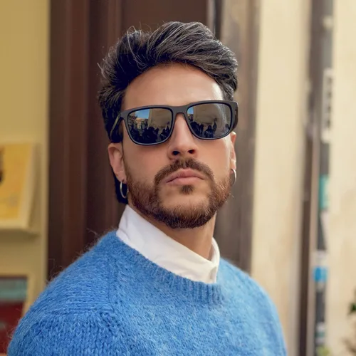 Vista 2 de ZENOTTIC - Lentes de sol polarizados cuadrados para hombre, marco TR90 ligero, 100% bloqueo UV, para conducir, pesca, golf, deportes