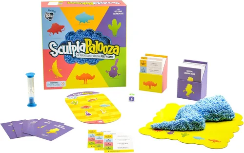 Vista 2 de Educational Insights Sculptapalooza, el juego de fiesta de espuma de juego esponjoso, esponjoso, juego familiar, de 4 jugadores, a partir de 10 años