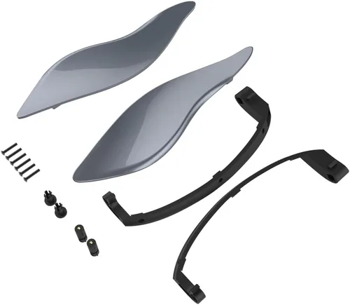 Vista 81 de Moto Onfire Deflectores de aire para motocicleta Whisky ámbar con carenado de murciélago para Electra Glide '14 y más tarde (2 piezas)