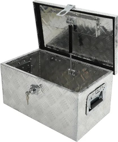 Vista 18 de Caja de herramientas de aluminio de 36 pulgadas, caja de herramientas de 5 bares, caja de herramientas de almacenamiento Orgainzer con pestillo