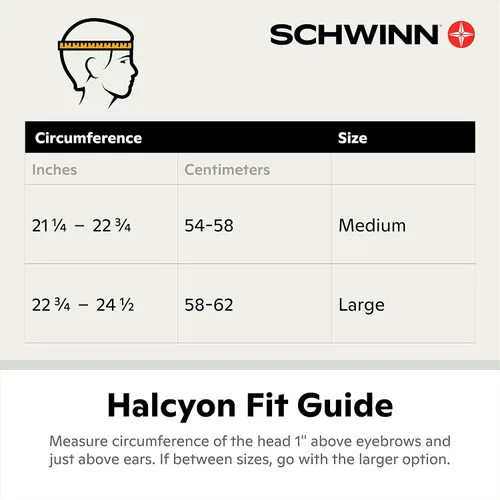 Vista 2 de Schwinn Halcyon ERT - Casco de bicicleta para adultos, jóvenes, hombres y mujeres, a partir de 14 años, puede adaptarse a circunferencia de cabeza