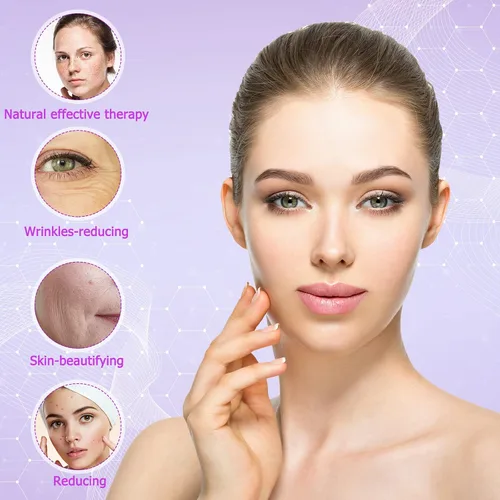 Vista 2 de YourMate Dispositivo de fototerapia Máquina de varita facial de alta frecuencia con tubos de argón para cara, barbilla, cuello, máquina facial con 4