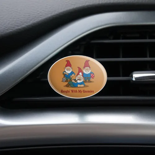 Vista 2 de Clip de ventilación para ambientador de coche Hanging With My Gnomies Gnomes