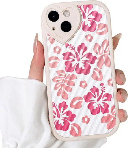 Vista 27 de Lovmooful Funda para iPhone 13 con diseño de oso lindo floral con lente de flor (Bear Flower)